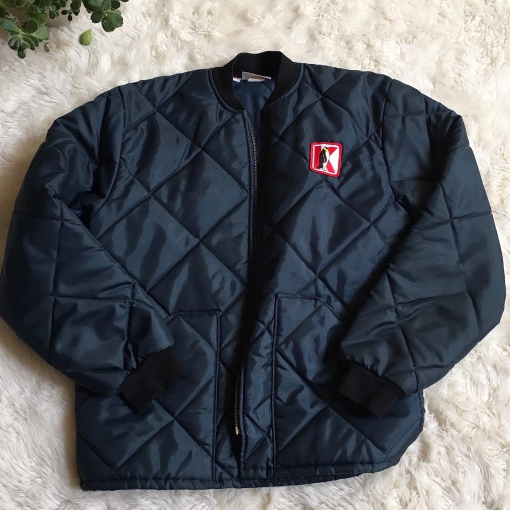 Vintage padded bomber, sz M